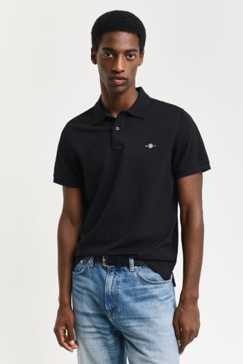 POLOKOŠILE GANT REG SHIELD SS PIQUE POLO BLACK