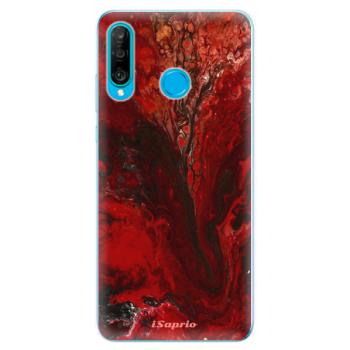 Odolné silikonové pouzdro iSaprio - RedMarble 17 - Huawei P30 Lite