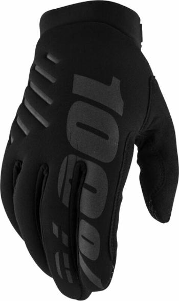 100% Brisker Gloves Black S Kesztyű kerékpározáshoz