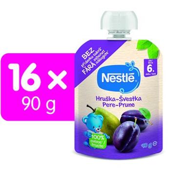 NESTLÉ hruška a švestka 16× 90 g (7613036117197)