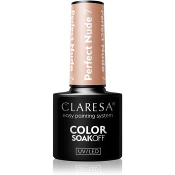 Claresa SoakOff UV/LED Color Perfect Nude gelový lak na nehty odstín 7 5 g