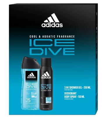 Adidas Ice Dive - deodorant ve spreji 150 ml + sprchový gel 250 ml