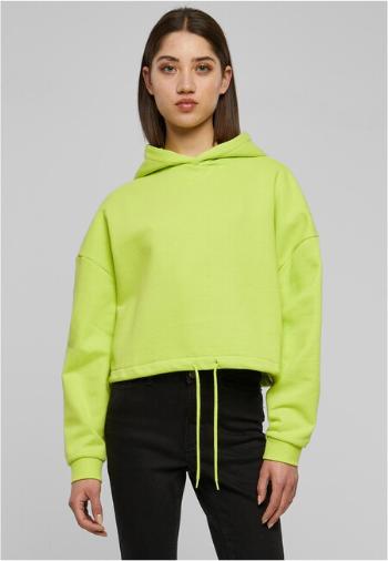 Urban Classics Ladies Cropped Oversized Hoodie frozenyellow - XS