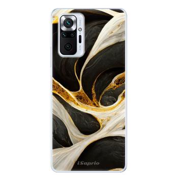 Odolné silikonové pouzdro iSaprio - Black and Gold - Xiaomi Redmi Note 10 Pro