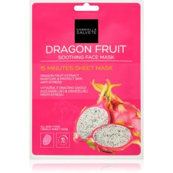 Gabriella Salvete Face Mask Dragon Fruit zklidňující plátýnková maska 1 ks