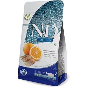 N&D OCEAN grain free cat adult herring & orange 1,5 kg (8010276036704)