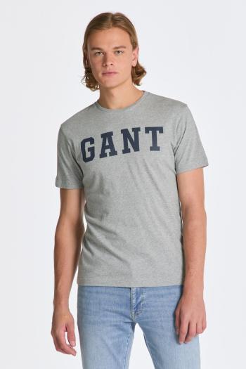 TRIČKO GANT MD. GANT SS T-SHIRT GREY MELANGE