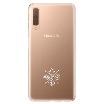 Odolné silikonové pouzdro iSaprio - čiré - Elements - Samsung Galaxy A7 (2018)