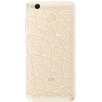 iSaprio Abstract Triangles 03 - white pro Xiaomi Redmi 4X (trian03w-TPU2_Rmi4x)