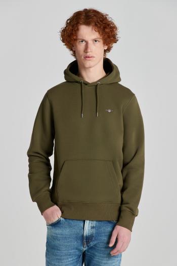 MIKINA GANT REG SHIELD HOODIE JUNIPER GREEN