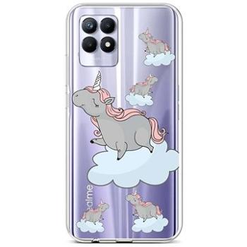 TopQ Kryt Realme 8i silikon Grey Unicorns 69843 (Sun-69843)