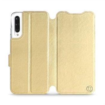 Flipové pouzdro na mobil Xiaomi Mi A3 v provedení  Gold&Gray s šedým vnitřkem (5903226952465)