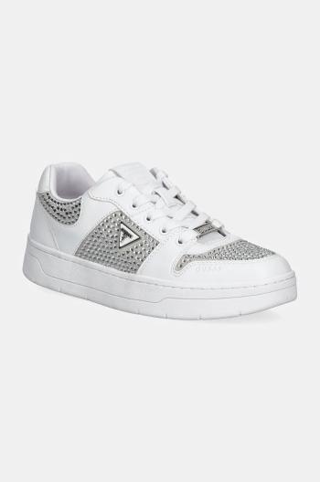 Sneakers boty Guess NARESA2 bílá barva, FLFNRS ELE12