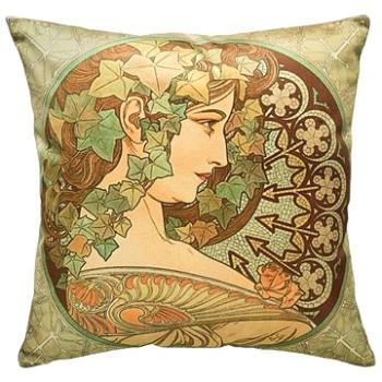 Scanquilt dekorační povlak na polštář Art Velvet mucha-ivy (34911)