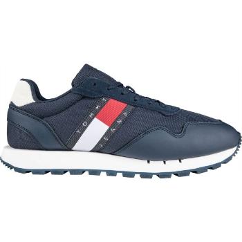 Tommy Hilfiger RETRO LEATHER TJM RUNNER Pánská volnočasová obuv, tmavě modrá, velikost