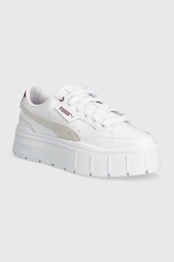 Kožené sneakers boty Puma Mayze Stack Wns bílá barva, 384363