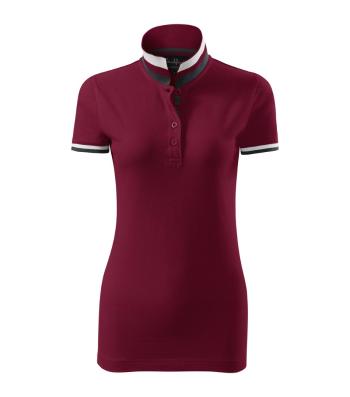 MALFINI Dámská polokošile Collar Up - Garnet | XXL