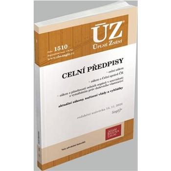 ÚZ 1510 Celní předpisy (978-80-7488-550-1)