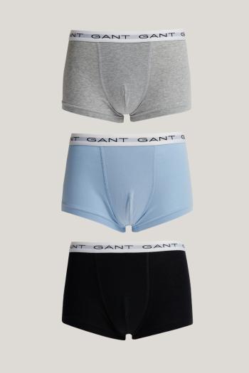 SPODNÍ PRÁDLO GANT TRUNK 3-PACK LIGHT GREY MELANGE