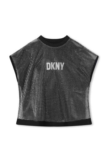 Dětské tričko Dkny šedá barva