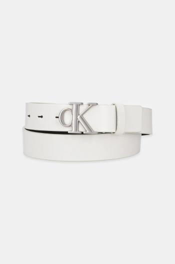 Kožený pásek Calvin Klein Jeans dámský, černá barva, K60K612289