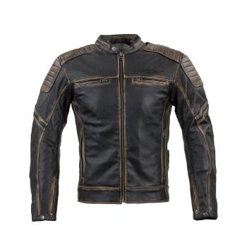 Kožená moto bunda W-TEC Mungelli  vintage hnědá  6XL