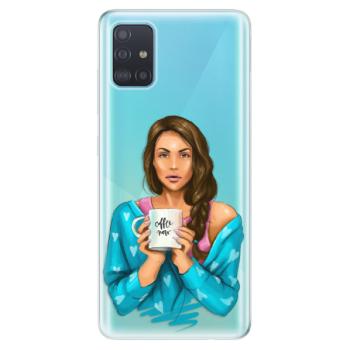 Odolné silikonové pouzdro iSaprio - Coffe Now - Brunette - Samsung Galaxy A51