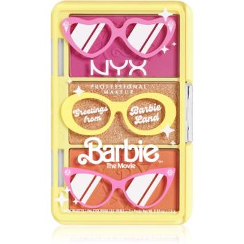 NYX Professional Makeup Barbie Mini Cheek Palette minipaletka tvářenek 28 g