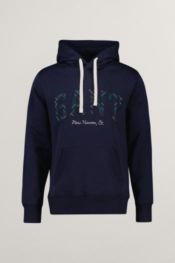 MIKINA GANT GRAPHIC HOODIE EVENING BLUE