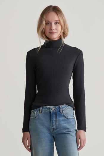 ROLÁK GANT SLIM RIB TURTLENECK BLACK