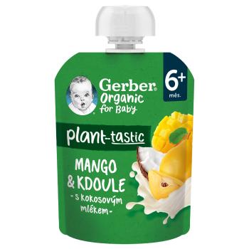 Gerber Organic Ovocná kapsička mango a kdoule s kokosovým mlékem 80 g