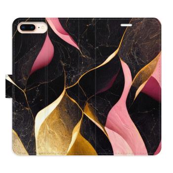 Flipové pouzdro iSaprio - Gold Pink Marble 02 - iPhone 7 Plus