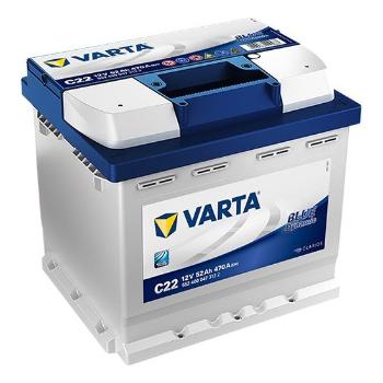 Autobaterie Varta Blue Dynamic 52Ah, 12V, 470A, C22