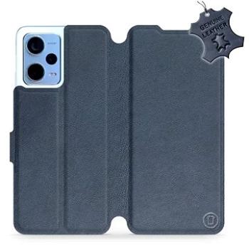 Mobiwear Kožený flip pro Xiaomi Redmi Note 12 5G - Modré - L_NBS (5904808554411)