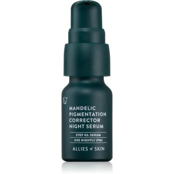 Allies of Skin Mandelic noční sérum pro sjednocení barevného tónu pleti 8 ml