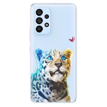 Odolné silikonové pouzdro iSaprio - Leopard With Butterfly - Samsung Galaxy A73 5G