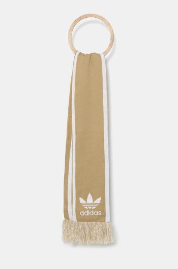 Šála adidas Originals zelená barva, JG6121