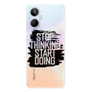 Odolné silikonové pouzdro iSaprio - Start Doing - black - Realme 10