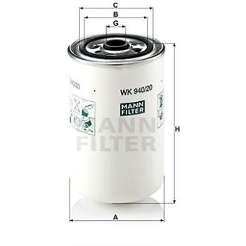 MANN-FILTER WK940/20 (WK940/20)