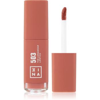 3INA The Longwear Lipstick dlouhotrvající tekutá rtěnka odstín 503 - Nude 6 ml