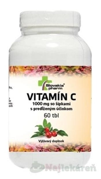 Slovakiapharm Vitamín C 1000 mg so šípkami s predĺženým účinkom 60 ks