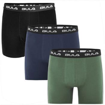 Bula FRAME BOXER 3PK Pánské bavlněné boxerky, černá, velikost