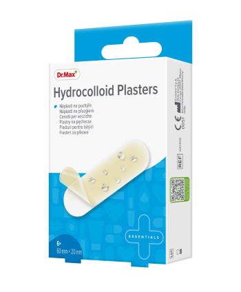 Dr. Max Hydrocolloid Plasters 60 x 20 mm náplasti na puchýře 6 ks