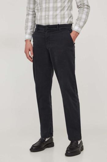 Kalhoty Pepe Jeans REGULAR CHINO pánské, černá barva, jednoduché, PM211643