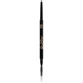 SOSU Cosmetics Eye Voltage precizní tužka na obočí s kartáčkem 2 v 1 odstín Medium Warm 0,1 g