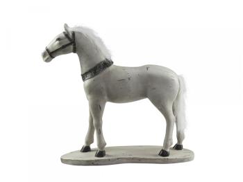 Béžová antik dekorace kůň Horse old French - 11*39*39 cm 39006019 (39060-19)