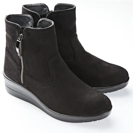 Teplá kotníková obuv, semišový vzhled Ruth