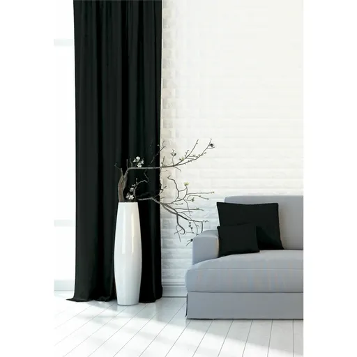 Zatemňovací dekorační závěs nebo látka, Blackout UNI 126, černá 150 cm