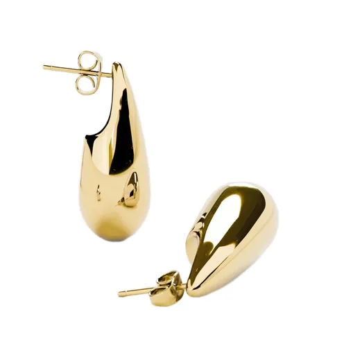 Furiosa Moderní pozlacené náušnice Teardrop Drip SE-DRIP-G