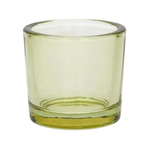 DUIF Skleněný svícen na čajovou svíčku ESPEN 6cm žlutá